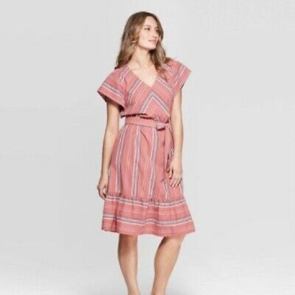 Universal Thread Striped Dolman Midi Dress